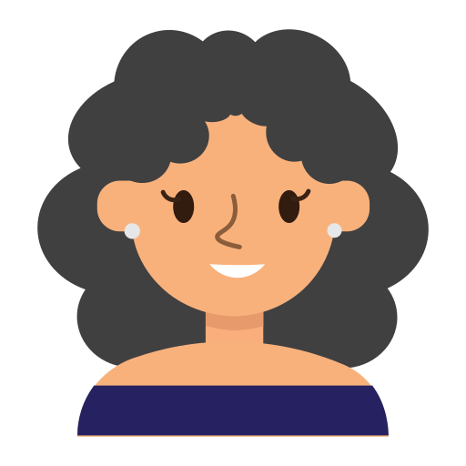 Avatar, face, girl, female, woman, profile, happy icon