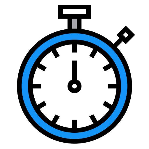 Clock, stopwatch, time, timer icon