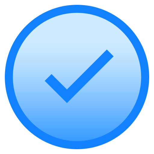 Added, circle, complete, done, downloaded icon