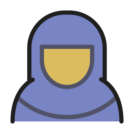 Muslim, muslimah, islam, religion, woman icon