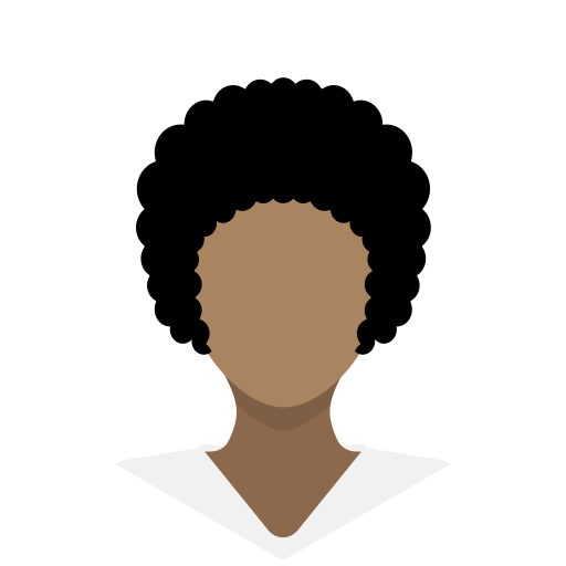 Portrait, avatar, afro, female, woman, profile icon
