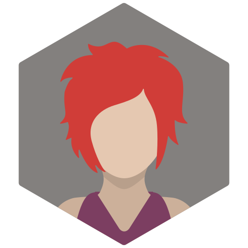 Portrait, avatar, female, woman, profile, redhead icon