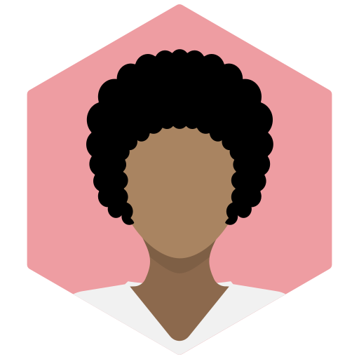 Portrait, avatar, afro, female, woman, profile icon