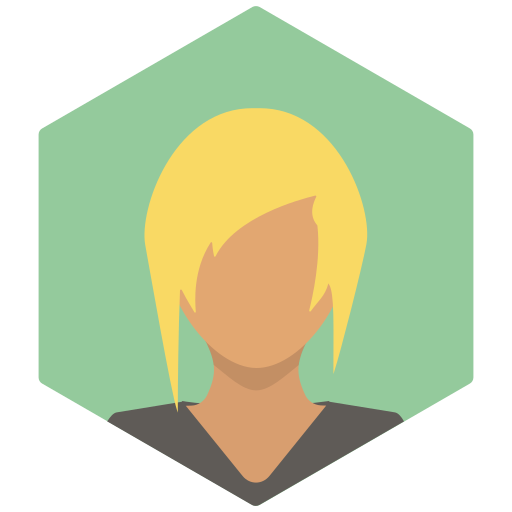 Avatar, blonde, female, portrait, profile, sporty, woman icon