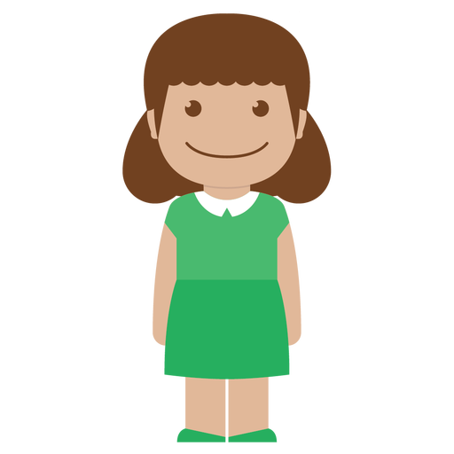 Avatar, child, female, girl, green, kid, person icon