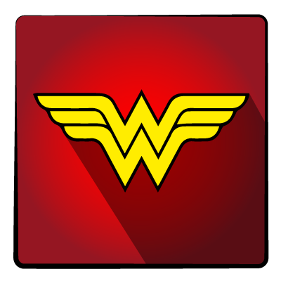 Super, wonderwoman, hero icon