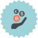 Bitcoin,Coins,Dollar,Ecommerce,Euro,Hand,Money