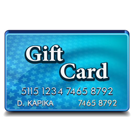 Gift, card icon
