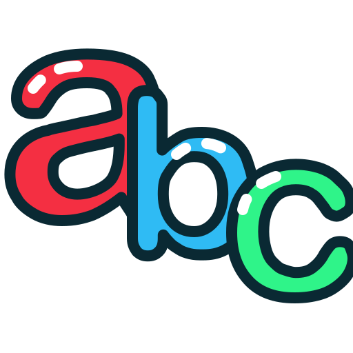 Abc, letter, letters, lowercase icon