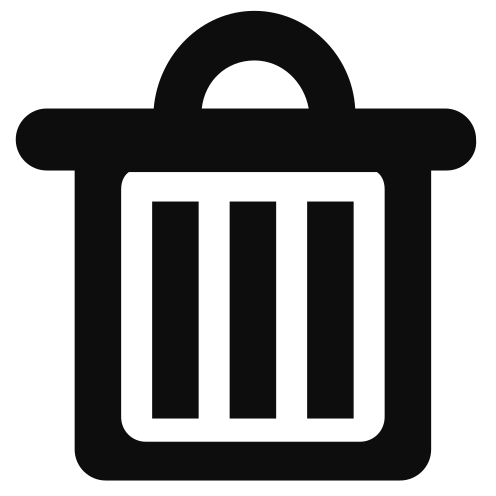 Garbage, rubbish, trash icon