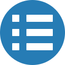 Blue,Cercle,Hamburger,List,Mavigation,Menu,Stack