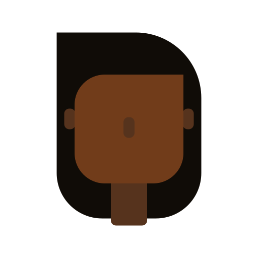 African, avatar, woman, female icon