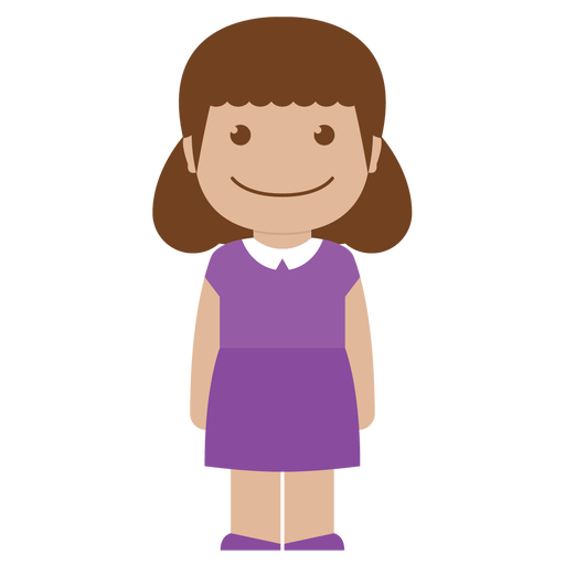 Avatar, child, female, girl, kid, person, purple icon