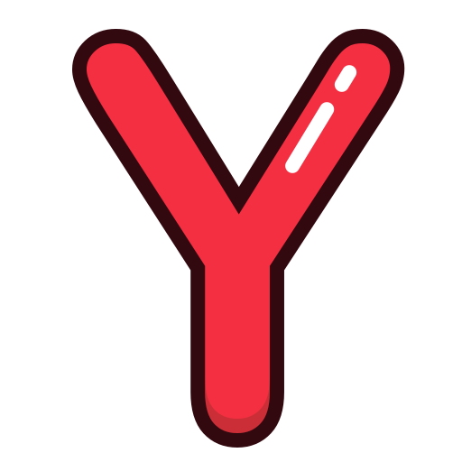 Letter, red, y, alphabet, letters, study icon
