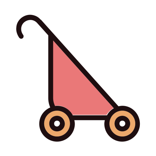 Baby, bottle, boy, child, girl, stroller, toy icon