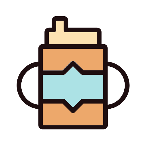 Baby, bottle, boy, child, girl, stroller, toy icon