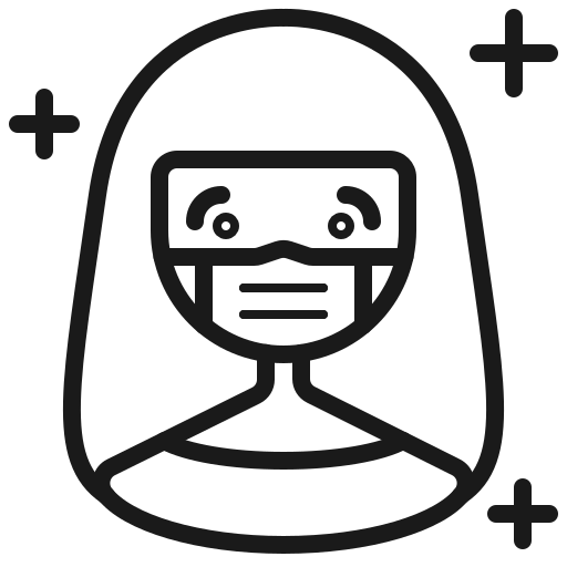 Avatar, coronavirus, covid, mask, protection, safe, woman icon