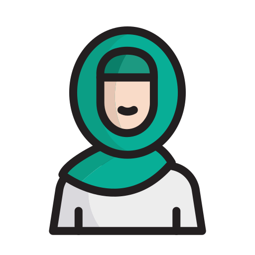 Girl, moslem, fasting, islam, ramadan icon