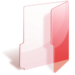 Folder, red icon