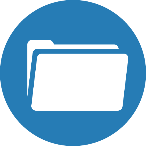 Album, binder, circle, folder, portfolio, record icon
