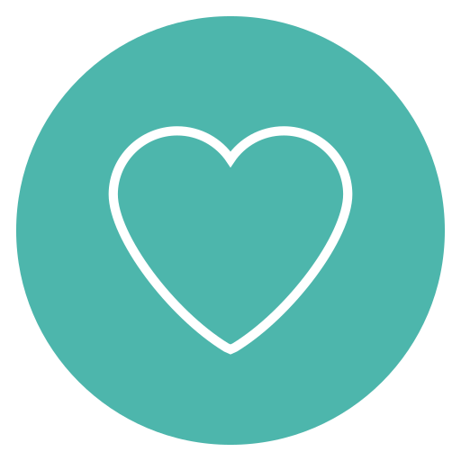 Circle, content, favorite, heart, love icon
