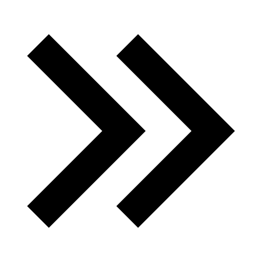 Arrow, double, essential, right, set icon