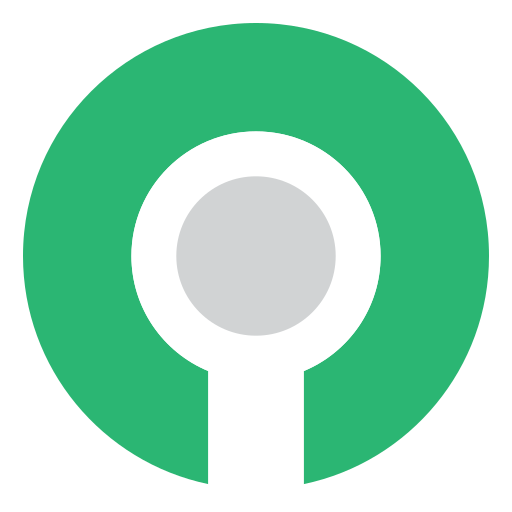 Green, hole, key, keyhole icon