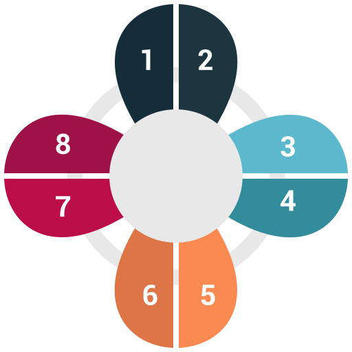 Chart, diagram, economic, flower, pie, schedule icon