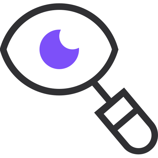 Follow, search, seek, view, browser, find, web icon