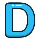 Blue,D,Letter,Alphabet,Letters