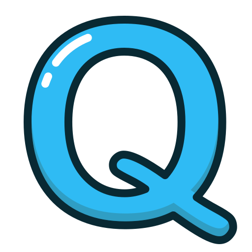 Blue, letter, q, alphabet, letters icon