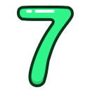 Green,Number,Numbers,Seven,Study