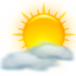 Clouds, sun, weather icon
