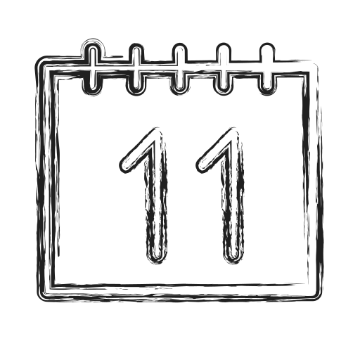 Calendar, productivity, shape, social icon