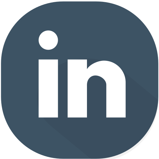 Circle, design, linkedin, material, business, network, social icon