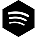 Hexagon,Media,Social,Spotify
