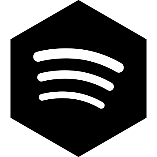 Hexagon, media, social, spotify icon