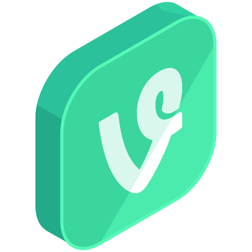 Media, network, social, v, vine icon