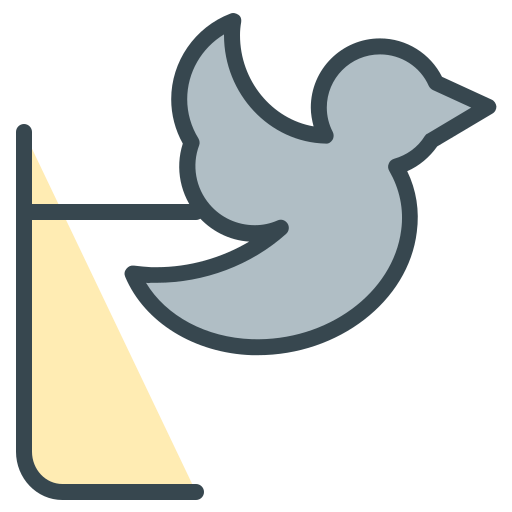 Bird, communication, media, social, logo icon