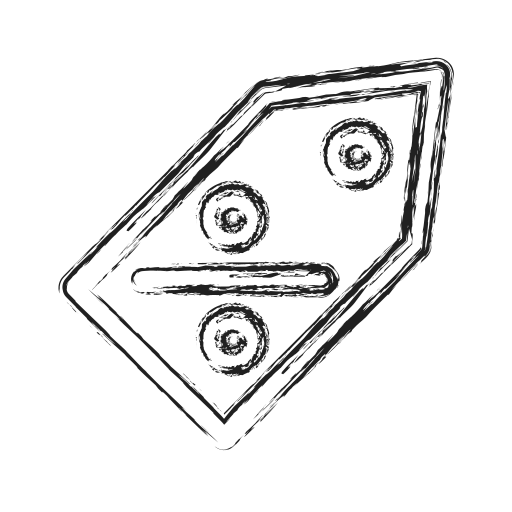 Discount, productivity, shape, social icon