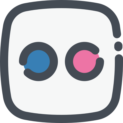 Flickr, logo, media, network, social, web icon