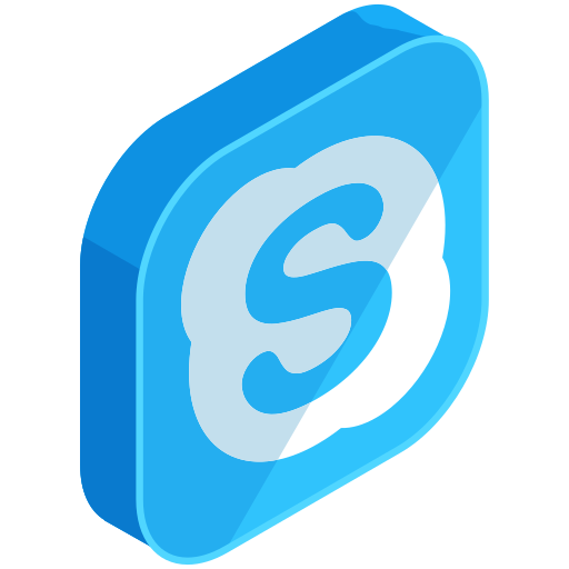 Communication, media, network, online, skype, social icon