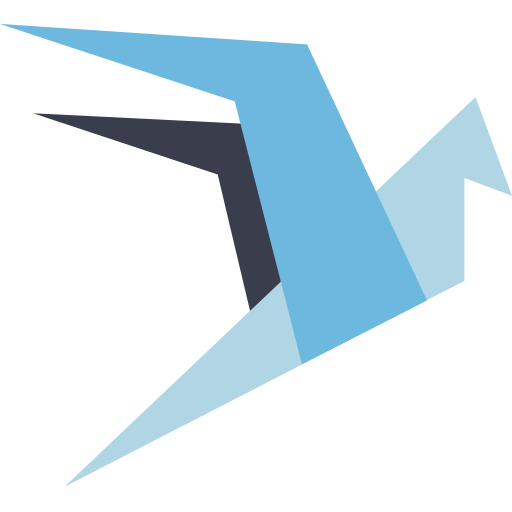 Blockchain, wings icon