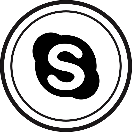 Media, online, skype, social icon