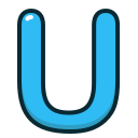 Blue,Letter,U,Alphabet,Letters