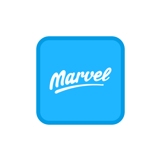 Marvel, square, logo, rounded, squares icon