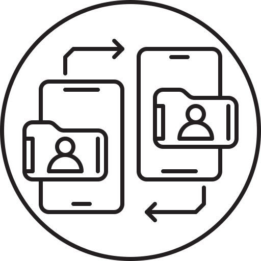 Share, smartphone, mobile, phone icon