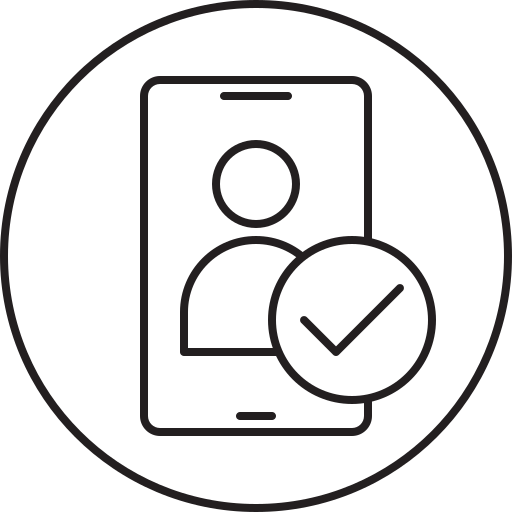 Smartphone, verificatoin, mobile, phone icon