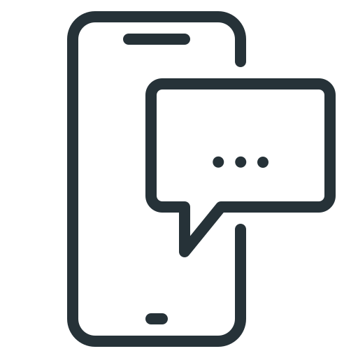 Bubble, message, mobile, phone, smartphone icon