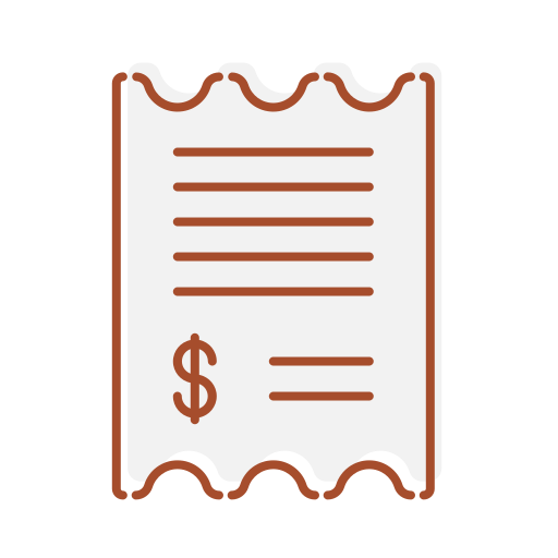 Bills, bank, technology, financial, internet icon
